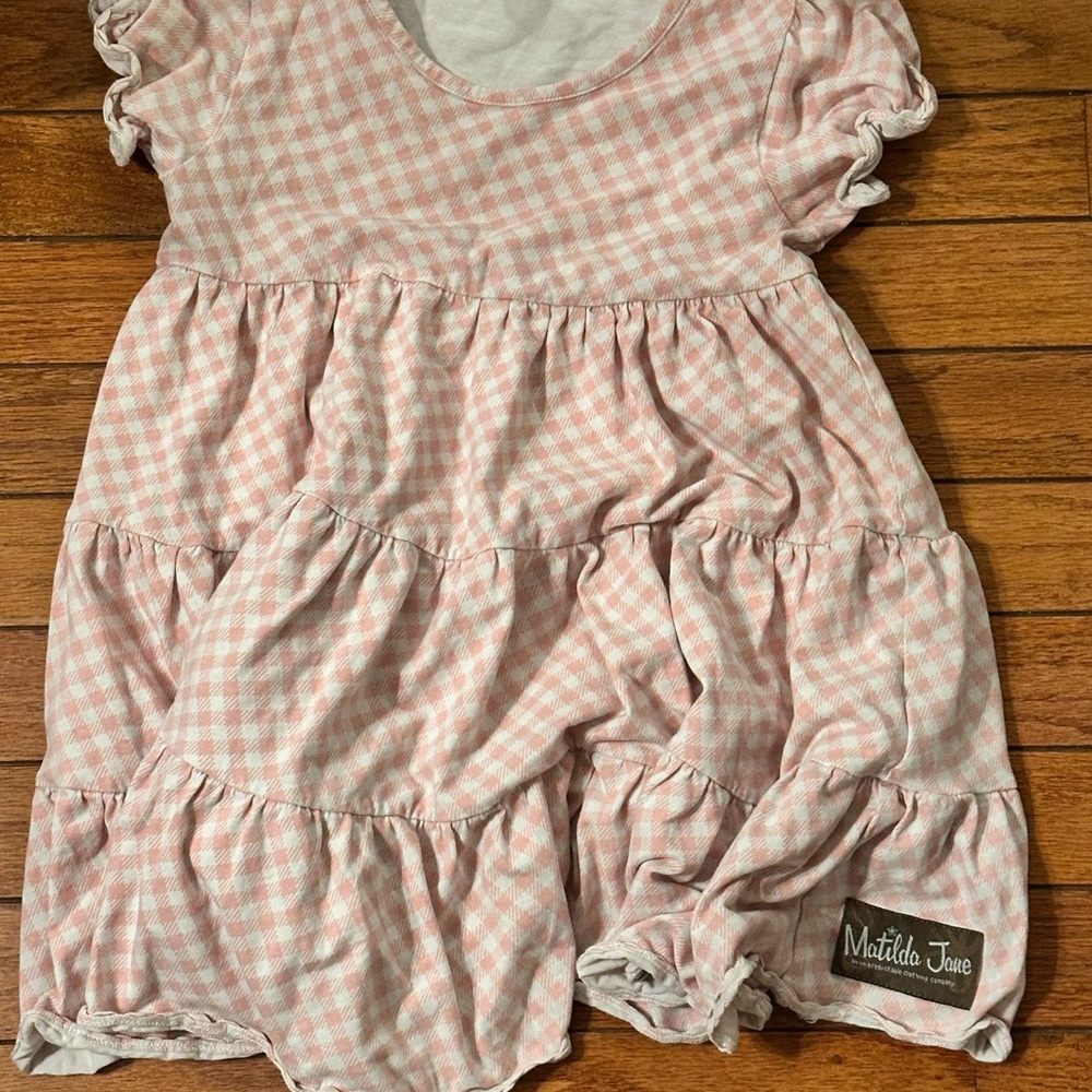 Matilda Jane Pink  Dress very soft material. Well loved